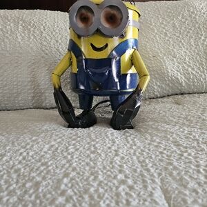 Yellow and Blue Metal Minion Figurine